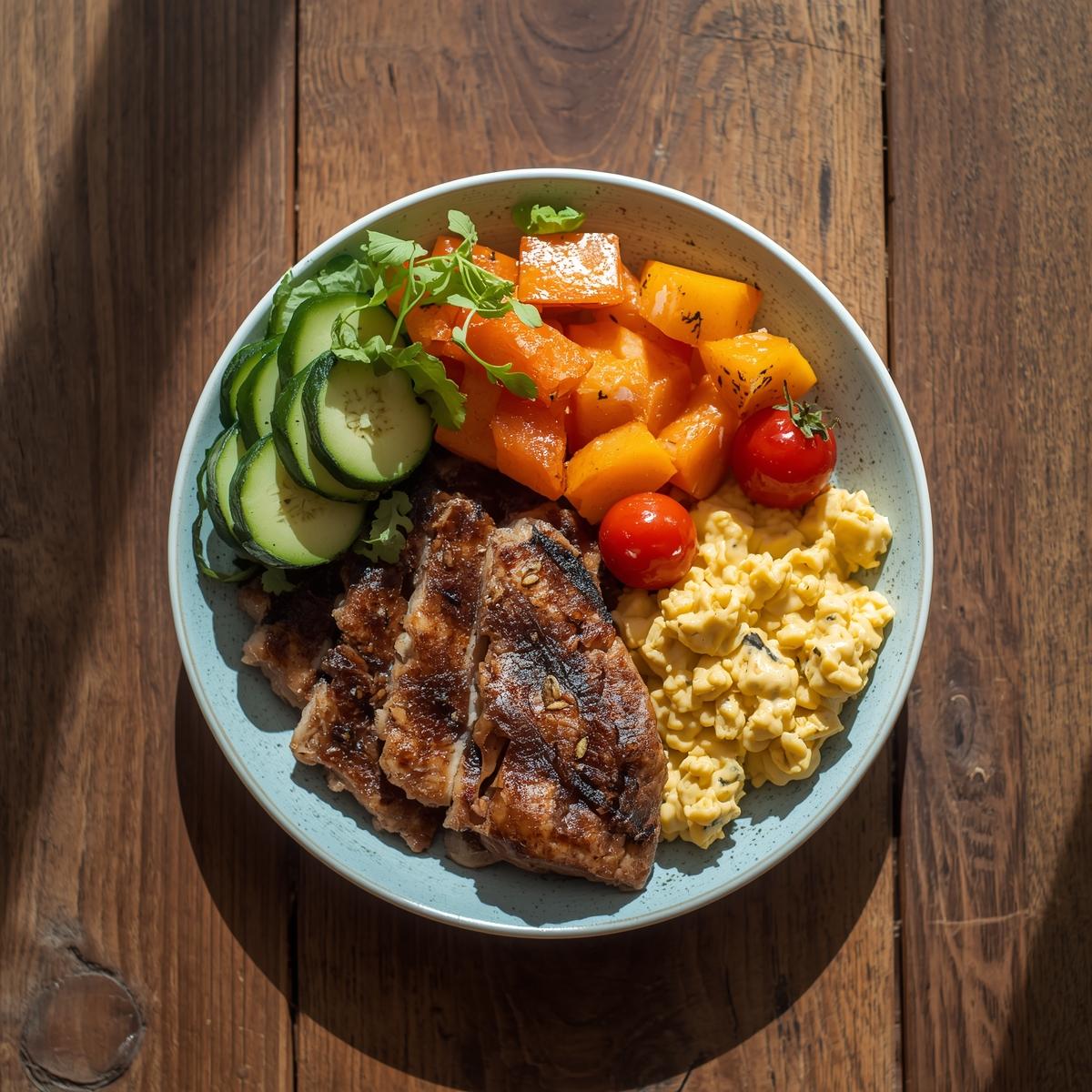 Natural ingredients used in Lunovex — herbs and botanical extracts arranged on a wooden surface